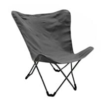 Chaise Florence empilable aluminium + ombrelle 68x34cm gris - PROLOISIRS