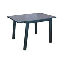 Table Elise aluminium verre 90/170x90 graphite gris - PROLOISIRS