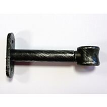 Lot de 2 supports simple ⌀ 20 90 mm - noir/argent