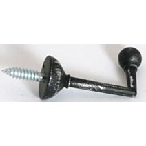 Lot de 2 gonds droit 50 mm - noir/argent