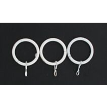 Lot de 8 anneaux ⌀ 20 - blanc/or