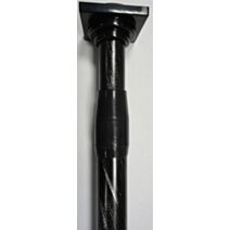 Tringle extensible entre-murs ⌀ 22 70-120 cm - noir et argent