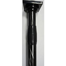 Tringle extensible entre-murs ⌀ 22 110-200 cm - noir et argent