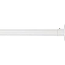 Barre de penderie extensible 60-90cm blanc Ø20mm - LUANCE