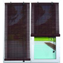 Store enrouleur baguettes bambou 40 x 90 cm marron - LUANCE 