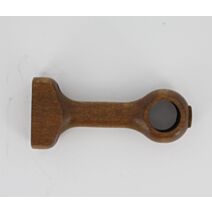 Lot de 2 supports courts ⌀ 20 - teinte chêne