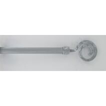 Kit extensible 210-380 cm ⌀ 19 embout Demeure - gris/blanc
