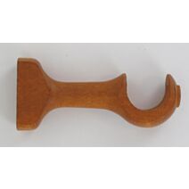 Lot de 2 supports ouvert simples ⌀ 28 - couleur merisier