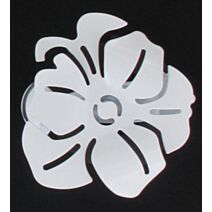 Lot de 2 pincess en métal Coquelicot  - blanc