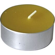 Lot de 6 bougies chauffe-plat à la citronnelle argent - LUANCE
