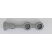 Support double ⌀ 28 - gris