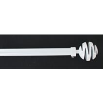 Kit extensible 120-210 cm ⌀ 19 embout Villalouise - blanc laque