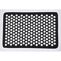 Tapis Harold grille caoutchouc noir - 60 x 40 