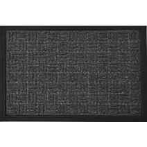 Tapis yvan 40 x 60 cm cm polypro/caoutchouc - gris fonce
