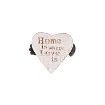 2 Embrasses pince bois GM Amore blanc/or - LUANCE