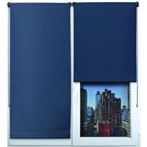 Store enrouleur occultant 45 x 90 cm bleu - LUANCE 