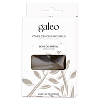 Set de 10 cônes encens naturels Bois de santal - GALEO