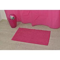Tapis microfibre boules 45 x 75 cm fuschia