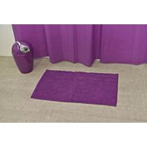 Tapis microfibre boules 45 x 75 cm aubergine