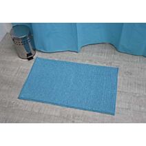 Tapis microfibre boules 45 x 75 cm bleu turquoise