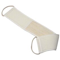 Lanière de massage exfoliante corps polyester/loofa grand modèle - TENDANCE