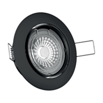 Lot de 5 spots encastrables led noir 12,5x19cm blanc chaud - XANLITE