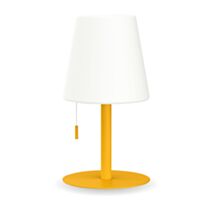Lampe led à poser rechargeable cône métal jaune IP44 400 LM - XANLITE