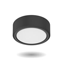 Dalle encastrable ronde 800lm IP44 noir saillie ou encastrable - XANLITE