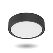Dalle encastrable ronde 1450lm IP44 noir saillie ou encastrable - XANLITE