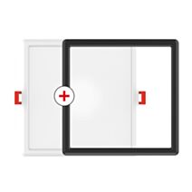 Dalle encastrable carrée 1450lm IP20 blanc/noir bagues interchangeables - XANLITE