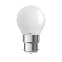 Ampoule filament LED P45 verre opaque 12x5x5cm blanc chaud culot B22 - XANLITE