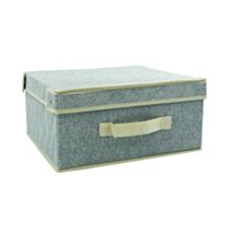 Rangement couvert microaérée 33 x 28 x 15 cm gris - MSV