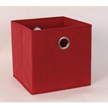 Bac de rangement en tissu rouge 30 x 30 x 30 cm