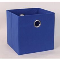 Bac de rangement en tissu bleu foncé 30 x 30 x 30 cm