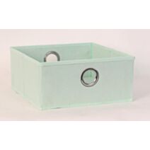 Bac de rangement en tissu vert 30 x 30 x 30 cm