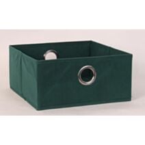 Bac de rangement en tissu vert foncé 30 x 30 x 30 cm