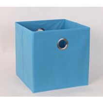Bac de rangement en tissu bleu 30 x 30 x 30 cm
