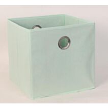Bac de rangement en tissu vert 30 x 30 x 15 cm
