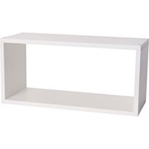 Etagère cube rectangle 42 x 20 x 18 cm blanc - DECO SYSTEM