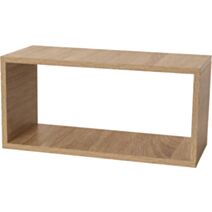 Etagère cube rectangle 42 x 20 x 18 cm naturel - DECO SYSTEM