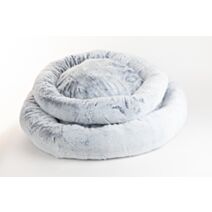 Panier rond polaire antidérapant 55 x 15 cm gris - ZAMIBO