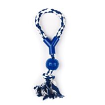 Corde 33 cm balle caoutchouc picots Ø45 cm bleu blanc - ZAMIBO
