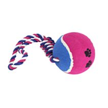 Corde 2 x 47 cm balle tennis x L 15 cm bleu fuschia - ZAMIBO