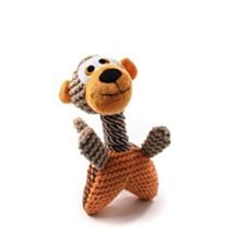 Peluche singe "pouet-pouet" 25 x 13 x 10 cm orange - ZAMIBO