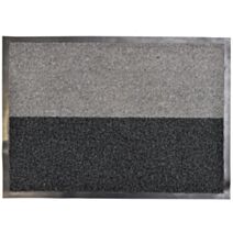 Tapis Magic 50 x 70 cm polypropylène/PVC gris/noir - LUANCE