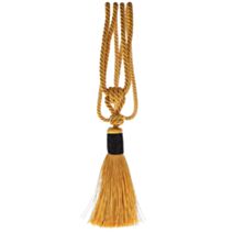 Embrasse textile Mia PM jaune moutarde - LUANCE