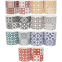 Bougie citronnelle pot céramique rond mosaïque à 14 motifs