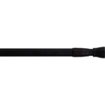 Tringle extensible entre-murs 70-120cm noir satiné - LUANCE