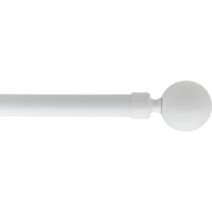Kit extensible 120-210 cm Ø19 embout Stael blanc mat - LUANCE