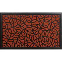 Tapis 45x75cm polypropylène/caoutchouc Bronx terracotta - LUANCE